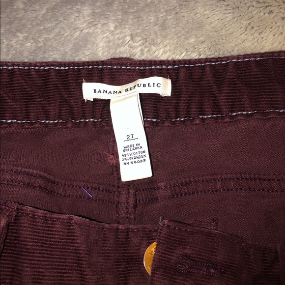 Banana Republic 27 wine color corduroy - Picture 2 of 3